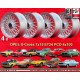 4 llantas BBS 7x15 4x100 Volkswagen Opel Mazda Audi BMW E30  E30 E21 Kadett Manta Ascona MX-5 MX5 Golf Passat silver
