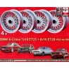 4 cerchi BBS 7x16 ET25 + 8x16 ET28 4x100 Volkswagen Opel Mazda Audi BMW E30 