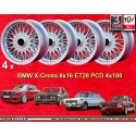 4 llantas BBS 8x16 4x100 Volkswagen Opel Mazda Audi BMW E30  E30 E21 Kadett Manta Ascona MX-5 MX5 Golf Passat silver