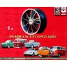 1 cerchio BRM 5.5x15 ET10 5x205 Volkswagen Beetle  black/diamond cut