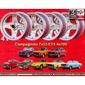 4 Felgen Campagnolo 7x13 4x100 Opel Volkswagen BMW 1502  1502 1602 1802 2002 tii 3 E21 Kadett B-C Manta Ascona A-B GT Ol