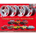 4 llantas Campagnolo 7x13 + 8x13 4x100 Opel Volkswagen BMW 1502  1502 1602 1802 2002 tii 3 E21 Kadett B-C Manta Ascona A