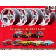 4 wheels Campagnolo 8x13 4x100 Opel BMW 1502-2002  1502-2002 tii E21 Opel Kadett B C Manta Ascona A B GT Rekord C silver