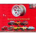 1 llanta Minilite 8x13 4x100 Opel Volkswagen BMW 1502  1502 1602 1802 2002 tii 3 E21 Kadett B-C Manta Ascona A-B GT Olym