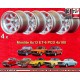 4 Felgen Minilite 8x13 4x100 Opel Volkswagen BMW 1502  1502 1602 1802 2002 tii 3 E21 Kadett B-C Manta Ascona A-B GT Olym