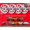 4 jantes Minilite 5.5x13 4x100 BMW Opel Volkswagen  1502  1502 1602 1802 2002 tii 3 E21 Kadett B-C Manta Ascona A-B GT O