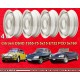 4  pcs Citroen 5x15 DS/ID 1955-75 white rim