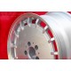 4 llantas Gullideckel 8x17 ET34 5x112 Mercedes w124 w129 w201 w203 w208 w209 w210 w170 w171 HO silver/diamond cut