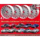 4 wheels Gullideckel 7x15 5x112 Mercedes 124  124 107 116 123 126 201 202 210 HO silver
