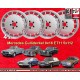 4 pcs. Jantes Mercedes Gullideckel 8x16 ET11 pour les voitures Mercedes