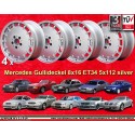 4 cerchi Gullideckel 8x16 ET34 5x112 Mercedes 124  silver
