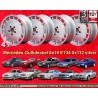 4 wheels Gullideckel 8x16 5x112 Mercedes 124  124 129 201 202 203 208 210 HO 170 silver