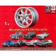 1 Felge Minilite 6x14 5x112 Ford Mercedes 123  123 108 109 113 114 115 116 Ford Consul Granada P5 P6 P7  silver/diamond 