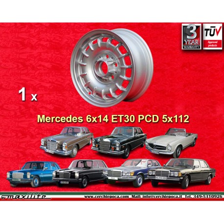 Mercedes Barock 6x14 ET30 5x112 silver 108 109 113 114 115 116 123 cerchio wheel jante llanta felge