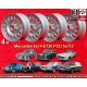 4 Felgen Barock 6x14 5x112 Mercedes 123  123 108 109 113 114 115 116 silver