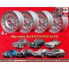 4 wheels Barock 6x14 5x112 Mercedes 123  123 108 109 113 114 115 116 silver