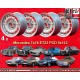 4 wheels Barock 7x16 5x112 Mercedes 123  123 107 108 109 113 114 115 116 126 silver