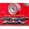 1 cerchio Barock 7x16 ET23 5x112 Mercedes 123  silver/polished