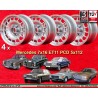 4 cerchi Barock 7x16 ET11 5x112 Mercedes 123  silver/polished
