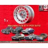 1 llanta Barock 7x16 5x112 Mercedes 123  123 107 108 109 116 126 silver/polished