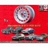 1 jante Barock 8x16 5x112 Mercedes 123  123 107 108 109 116 126 silver/polished