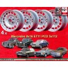 4 wheels Barock 8x16 5x112 Mercedes 123  123 107 108 109 116 126 silver/polished