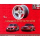 1 Stk Felge Alfa Romeo Campagnolo 8x13 ET-4 4x108 silver Alfa Romeo 105 GT/GTA/GTC