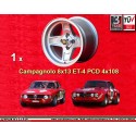 1 llanta Campagnolo 8x13 4x108 Ford Alfa Romeo GT  GT GTA GTC 105 Ford Escort Mk1 2 Capri Cortina Taunus TC silver