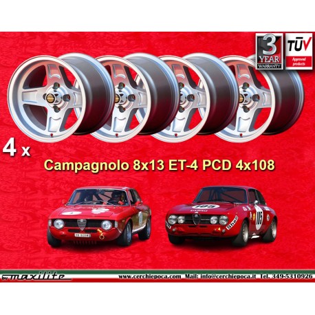 1 pc. jante Alfa Romeo Campagnolo 8x13 ET-4 4x108 silver Alfa Romeo 105 GT/GTA/GTC