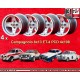 4 cerchi Campagnolo 8x13 ET-4 4x108 Ford Alfa Romeo GT  silver
