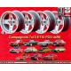4 wheels Campagnolo 7x13 4x98 Lancia Autobianchi Fiat 124  124 Abarth Berlina Coupe Spider 125 127 128 131 X19 A112 Beta