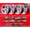 4 Felgen Campagnolo 7x13 + 8x13 4x98 Lancia Autobianchi Fiat 124  124 Abarth Berlina Coupe Spider 125 127 128 131 X19 A1