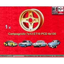 1 llanta Campagnolo 7x13 4x130 Skoda Lancia Fulvia  Fulvia Zagato Coupe Skoda MB1000 MB1100 105 110 120 130 gold