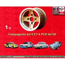 1 pz. cerchio Skoda Campagnolo 8x13 ET-4 4x130 silver Skoda MB1000,MB1100,105,110,120,130, Lancia Fulvia Coupe