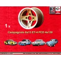 1 Felge Campagnolo 8x13 4x130 Skoda Lancia Fulvia  Fulvia Zagato Coupe Skoda MB1000 MB1100 105 110 120 130 gold/diamond 