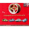 1 wheel Campagnolo 8x13 4x130 Skoda Lancia Fulvia  Fulvia Zagato Coupe Skoda MB1000 MB1100 105 110 120 130 gold/diamond 