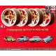 4 jantes Campagnolo 8x13 4x130 Skoda Lancia Fulvia  Fulvia Zagato Coupe Skoda MB1000 MB1100 105 110 120 130 gold/diamond