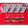 4 llantas Minilite 9x13 4x98 Fiat 124  124 Spider Coupe X19 silver/diamond cut