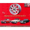 1 llanta Minilite 5.5x13 4x101.6 Austin Mini MG Midget  Midget Mini Mk1-3 Austin Sprite mk1-4  silver/diamond cut