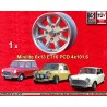 1 wheel Minilite 6x13 4x101.6 Austin Mini Mk1-3  Mk1-3  silver/diamond cut