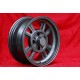 1 ud. llanta Datsun Triumph 432 7x15 ET0 4x114.3 anthracite 240Z 260Z 280Z 280 ZX Triumph TR2 TR3 TR3A TR4 TR4 TR5 TR250