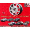1 llanta 8 Holes 8x17 5x112 Mercedes 123  123 107 108 109 116 126 polished