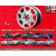 1 llanta 8 Holes 8x17 5x112 Mercedes 124  124 129 201 202 203 208 209 210 HO 170 171 polished