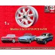 Ford Minilite 5.5x13 ET25 4x108 silver/diamond cut Escort Mk1,Mk2, Capri, Cortina cerchio wheel llanta jante Felge