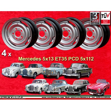 Jantes Mercedes OE steel 5x13 ET35 5x112 black 105 110 111 112  120 121 128 180