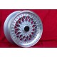 4 pcs BMW,Opel,Volkswagen Super RS 7x16 ET28 4x100 silver/diamond cut 3 serie E21 E30 Volkswagen Golf 1-3 Sciroc