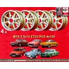 4 Felgen MTX 5.5x13 4x130 Skoda MB1000  MB1000 MB1100 105 110 120 130 gold/diamond cut