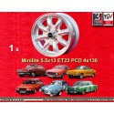 1 Felge Minilite 5.5x13 4x130 Skoda MB1000  MB1000 MB1100 105 110 120 130 silver/diamond cut