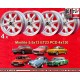 Skoda Minilite 5.5x13 ET23 4x130 silver/diamond cut MB1000, MB1100, 105, 110, 120, 130 cerchi wheels jantes llantas felgen