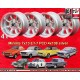 4 wheels Minilite 7x13 4x108 Lotus Talbot Sunbeam Ford Escort  Escort Mk1-2 Capri Cortina Caterham Seven Westfield silve